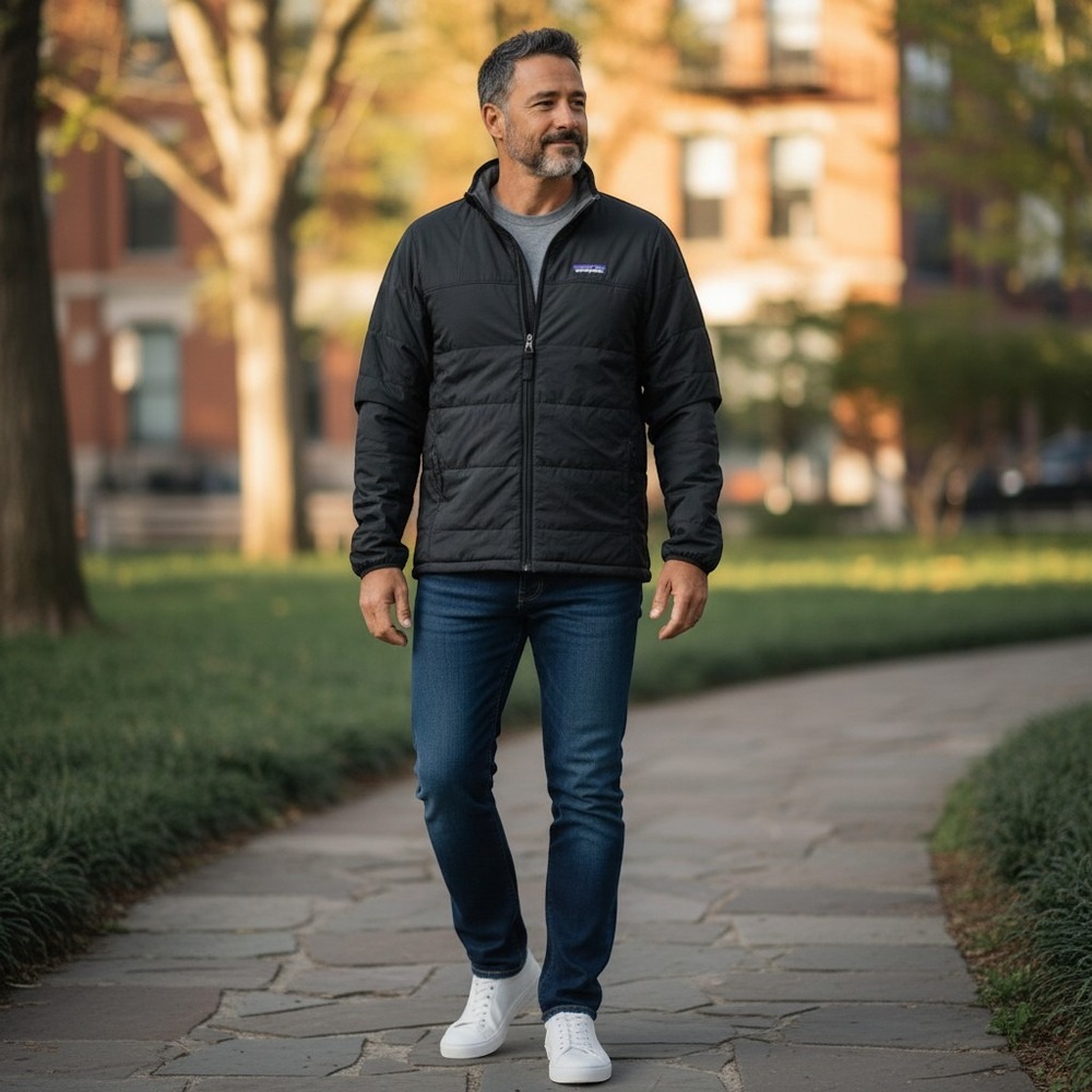 Patagonia Men's Size S Black Pack-In Full Zip Insulated Puffer Jacket 20945